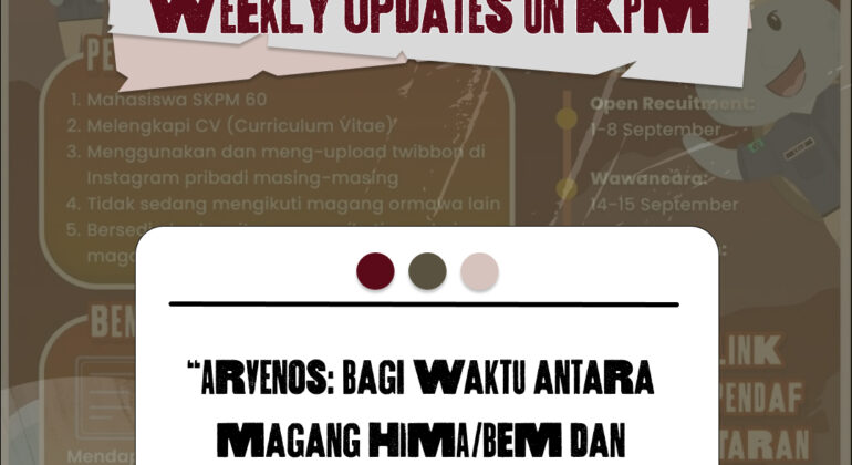 Weekly Updates On KPM 1